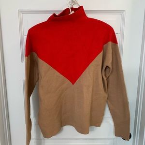 Red & Tan Sweater